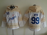 Los Angeles Dodgers #99 Hyun-Jin Ryu White Stitched Hoodie,baseball caps,new era cap wholesale,wholesale hats